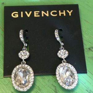 Givenchy dangle faux diamond earrings